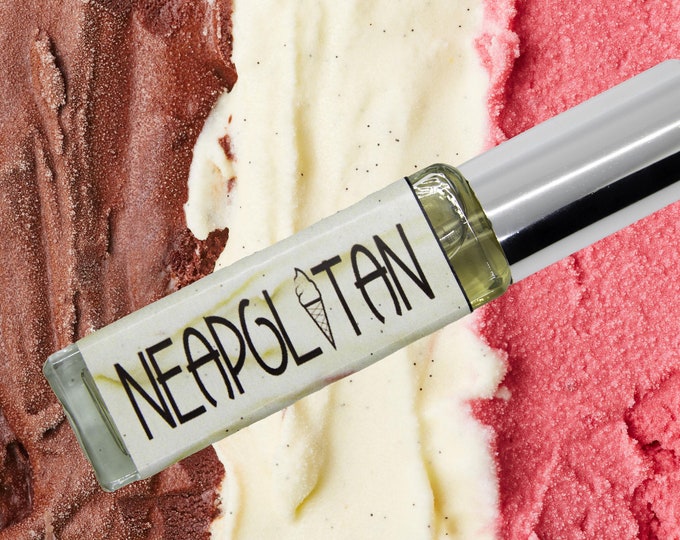 NEW! Neapolitan Perfume Parfum Oil or Spray | Fragrance | Gothic Victorian | Warm Chocolate Creamy Vanilla Sweet Strawberries Ice Cream