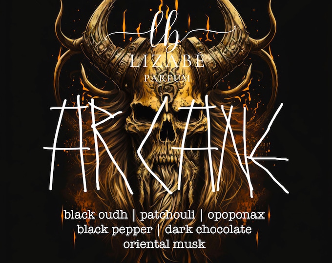 NEW! Arcane Perfume Parfum Oil or Spray | Fragrance | Gothic Viking | Black Oudh Patchouli Opoponax Black Pepper Chocolate Oriental Musk