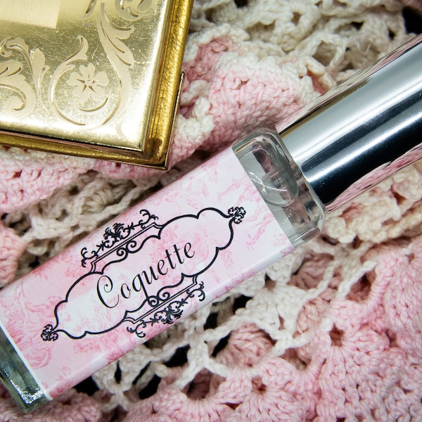 Coquette Perfume Parfum Oil or Spray | Fragrance | Gothic Victorian | Juicy Strawberries Hard Candy Frosted Roses
