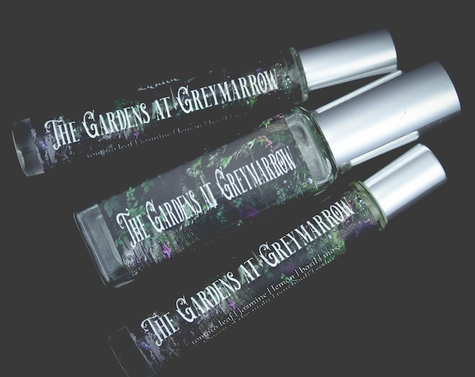 NEW!!! The Gardens at Greymarrow Perfume Parfum Oil or Spray | Gothic | Tomato Leaf Jasmine Lemon Basil Moss Queen of the Night Patchouli