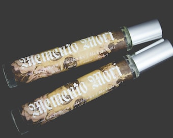 NEW!!! Memento Mori  Perfume Parfum Oil or Spray | Fragrance | Gothic | Oudh Peppercorn Blackberries Black Currants Rose Myrrh Musk Anise
