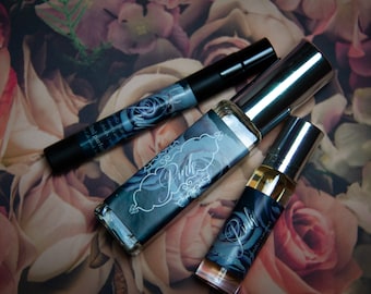 Pink Perfume Parfum Body Oil or Spray | Fragrance | Gothic Victorian | Vanilla Caramel Cotton Candy Pink Petals Orchid