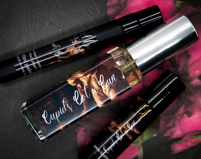 Cupid's Got A Gun Perfume Parfum Oil or Spray | Fragrance | Gothic Victorian | Dark Chocolate Vanilla Milk Rose Black Pepper Cloves