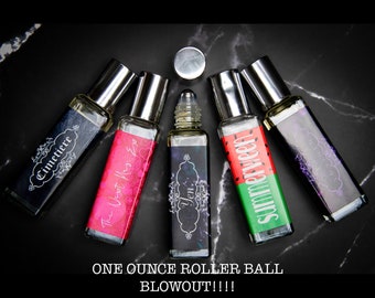 BLOWOUT SALE! Any One Ounce Perfume Parfum Cologne Roller | Fragrance | Gothic Victorian | 1 oz Roller Ball Oil or Alcohol Based