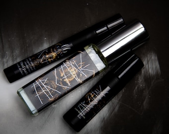 Arcane Perfume Parfum Oil or Spray | Fragrance | Gothic Viking | Black Oudh Patchouli Opoponax Black Pepper Chocolate Oriental Musk