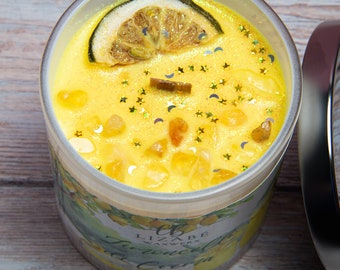 Limoncello di Crema Vegan Soy Candle | Wood Wick | Lizabe Waxwerx | Lemon Sugar Orange Mint Butter Cake Tonka Bean Honey