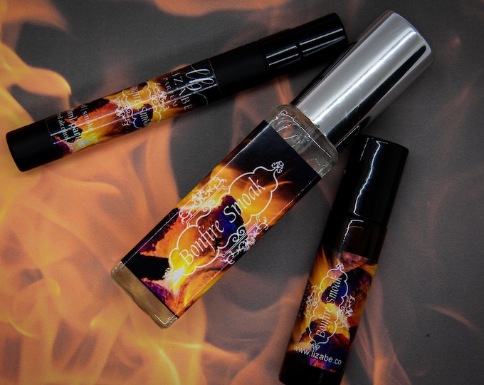Bonfire Smoak Perfume Parfum Oil or Spray | Fragrance | Perfume Oil | Gothic | Victorian | Wood Smoke Cedar