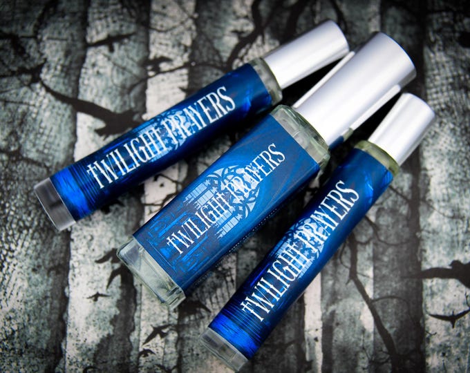 NEW!! Twilight Prayers Perfume Parfum Oil or Spray | Fragrance | Gothic | Citrus Bluebells Lily Jasmine Water Green Apple Musk Amber Cedar