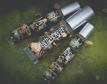 NEW!! Lichen Forest Perfume Parfum Oil or Spray | Fragrance | Gothic | Earth Mushrooms Aldehyde Citrus  Cedar