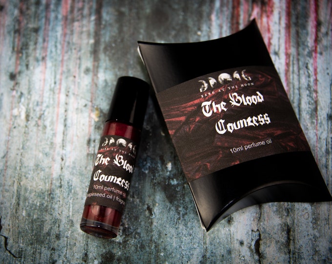 Featured listing image: The Blood Countess Perfume Body Oil | Fragrance | Gothic | Dark | Witch | Alternative | Odd Macabre | chocolate cherry orange | Halloween