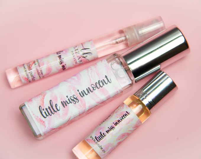 CLEARANCE!!! Little Miss Innocent Perfume Parfum Oil or Spray | Fragrance | Gothic Victorian | Strawberries Jasmine Rose Musk Sandalwood