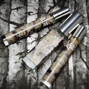 Re-Release Edgar Allan Poe Perfume Body Oil or Spray | Fragrance | Gothic | Dark | Alternative | Odd Macabre | Spiced Honey Tobacco Leaves