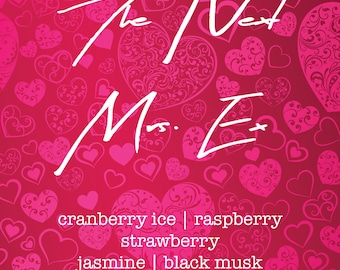 CLEARANCE!!! The Next Mrs. Ex Perfume Body Oil or Spray | Fragrance | Gothic | Dark | Odd Macabre | strawberry cranberry black musk