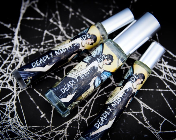 NEW!! Deadly Nightshade Perfume Parfum Oil or Spray | Fragrance | Gothic | Sandalwood Tonka Bean Lavender Vanilla