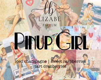 Pinup Girl Perfume | Oil or Spray | Fragrance | Perfume Oil | Vintage Inspired | Champagne Raspberries Cranberries