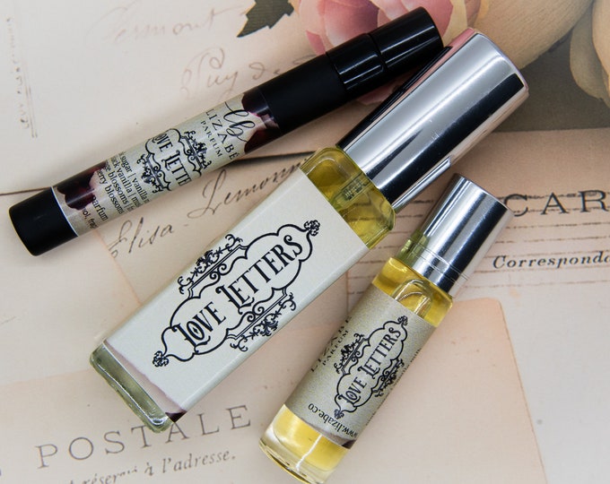 Love Letters Perfume Parfum Oil or Spray | Fragrance | Gothic Victorian | Pink Sugar Vanilla Milk Orange & Cherry Blossoms Fruit
