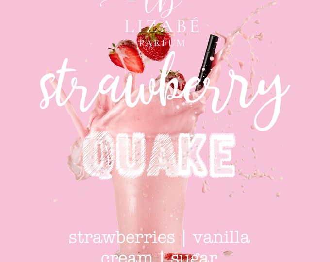 RE-RELEASE! Strawberry Quake Milkshake Perfume Parfum Oil or Spray | Fragrance | Sweet Strawberries Vanilla Cream Sugar