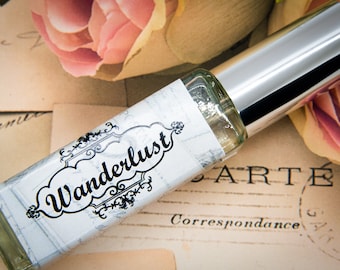 Wanderlust Perfume Parfum Oil or Spray | Fragrance | Lemon Coconut Saffron Florals Pineapple Patchouli Vanilla Woods