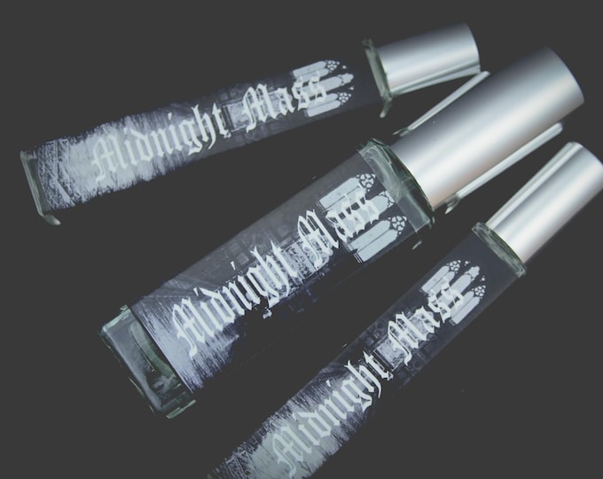 Midnight Mass Perfume Oil or Spray | World of Noctyrrh | House of Lizabé & Co | Church Incense Frankincense Myrrh Incense Oud Patchouli