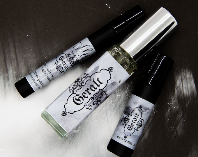 Geralt Perfume Parfum Cologne Oil or Spray | Fragrance | Perfume Oil | Victorian Gothic | Dark | Leather | Maple | Incense