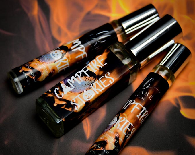 Campfire Stories s'mores Perfume Parfum Oil or Spray | Fragrance | Gothic | Toasted Marshmallow, firewood, chocolate, graham crackers