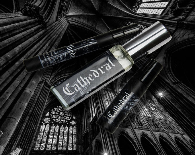 NEW! Cathedral Perfume Parfum Oil or Spray | Fragrance | Gothic Victorian | Church Incense Frankincense Myrrh Rose Incense Oud