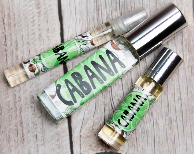 CLEARANCE!!! Cabana Perfume Parfum Body Oil or Spray | Fragrance | Gothic Victorian | Coconut Limeade (formerly Living Dead Girl)