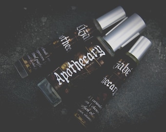 NEW!! Apothecary Perfume Parfum Oil or Spray | Fragrance | Gothic | Balsam Patchouli Sage Coriander Moss Peppercorn Chamomile