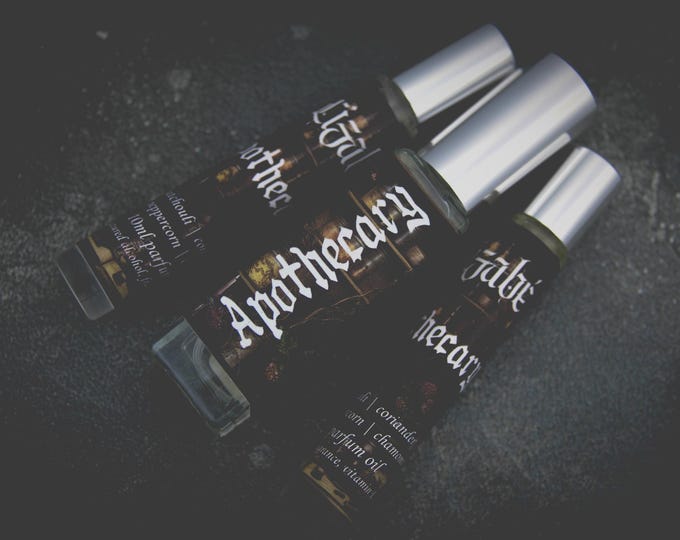 NEW!! Apothecary Perfume Parfum Oil or Spray | Fragrance | Gothic | Balsam Patchouli Sage Coriander Moss Peppercorn Chamomile