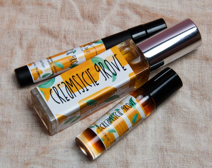 CLEARANCE!!! Creamsicle Grove Perfume Parfum Cologne Oil or Spray | Fragrance | Bergamot Petitgrain Jasmine Vanilla Cream Orange Blossoms