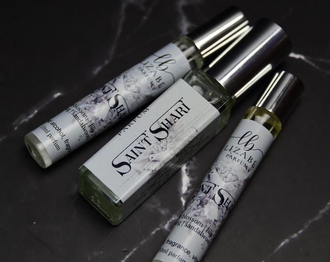 Saint Shari Perfume Parfum Oil or Spray | Fragrance | Victorian | Feminine Orange Blossom Lily Rose Ylang Ylang Sandalwood Musk