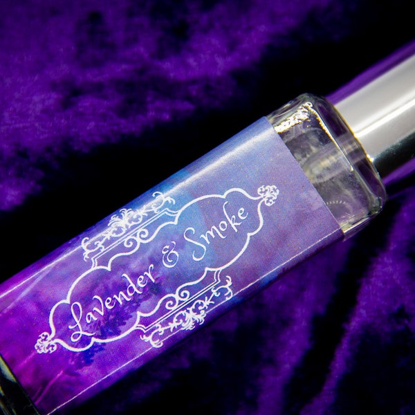Lavender & Smoke Perfume Parfum Oil or Spray | Fragrance | Gothic Victorian | eucalyptus mint lavender sage smoke patchouli cedar