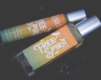 NEW!! Free Spirit Perfume Parfum Oil Roller | Fragrance | Gothic | Bergamot Lemon Mahogany Frankincense Patchouli Cedar Musk 1979