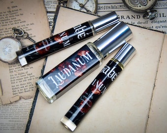Re-Release Laudanum Perfume Body Oil or Spray | Fragrance | Gothic | Dark | Alternative | Odd Macabre | Orient Spicy Unisex | Halloween