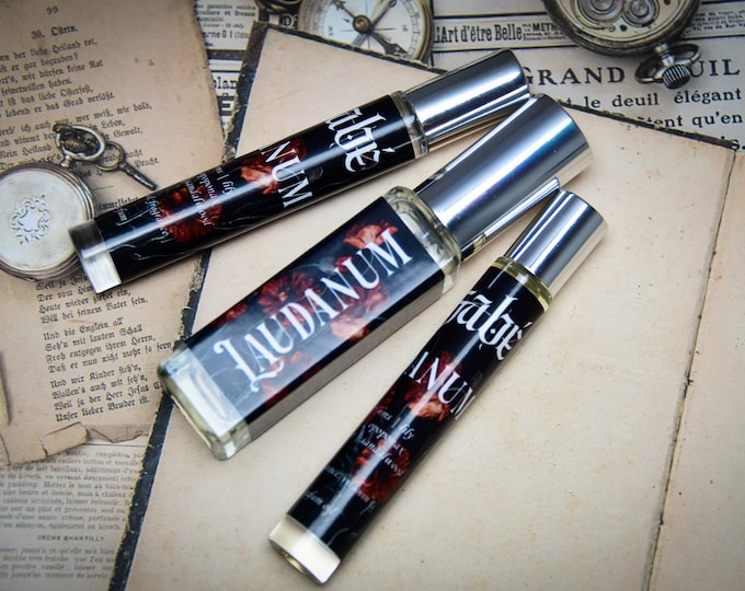 Re-Release Laudanum Perfume Body Oil or Spray | Fragrance | Gothic | Dark | Alternative | Odd Macabre | Orient Spicy Unisex | Halloween