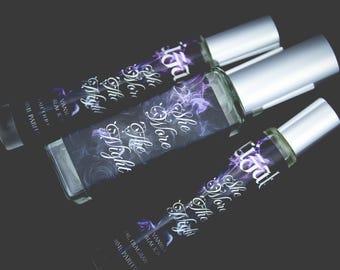 NEW! She Wore the Night Perfume Parfum Oil or Spray | Fragrance | Gothic | Peppercorn Grapefruit Plum Black Rose Vanilla Patchouli Labdanum
