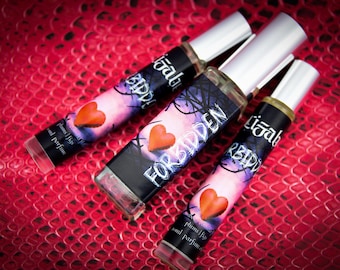 Forbidden Perfume Parfum Oil or Spray | Fragrance | Gothic | Ancient Amber Vanilla Flower Ripe Plums Figs