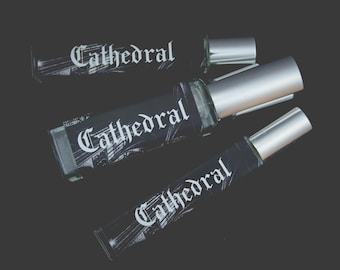 Cathedral Perfume Oil or Spray | Fragrance | World of Noctyrrh | Lizabé & Co | Church Incense Frankincense Myrrh Rose Incense Oud