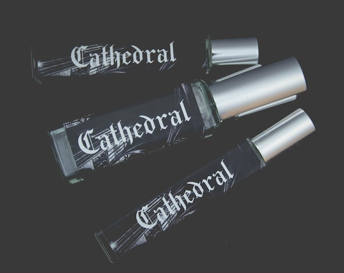 Cathedral Perfume Oil or Spray | Fragrance | World of Noctyrrh | Lizabé & Co | Church Incense Frankincense Myrrh Rose Incense Oud