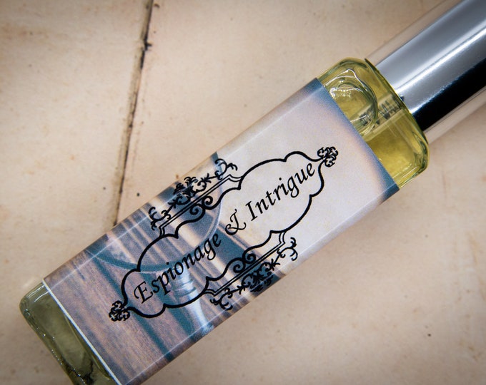NEW! Espionage & Intrigue Perfume Parfum Oil or Spray | Fragrance | Gothic Victorian | Tonka Oud Amber Balsam Rum Amaretto Musk