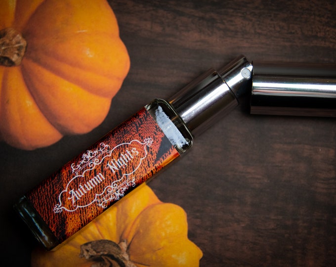 NEW! Autumn Nights Perfume Parfum Oil or Spray | Fragrance | Perfume Oil | Gothic | Victorian | Apple Cinnamon Nutmeg Cloves Cedar