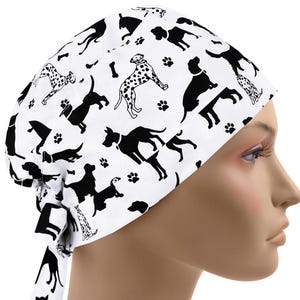 Surgical cap woman, scrub caps for women, scrub hat short hair, surgery hats dog, dogs nurse cap