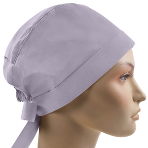 Pixie scrub caps, surgical cap, scrub hats for women, surgery hat, solid gray