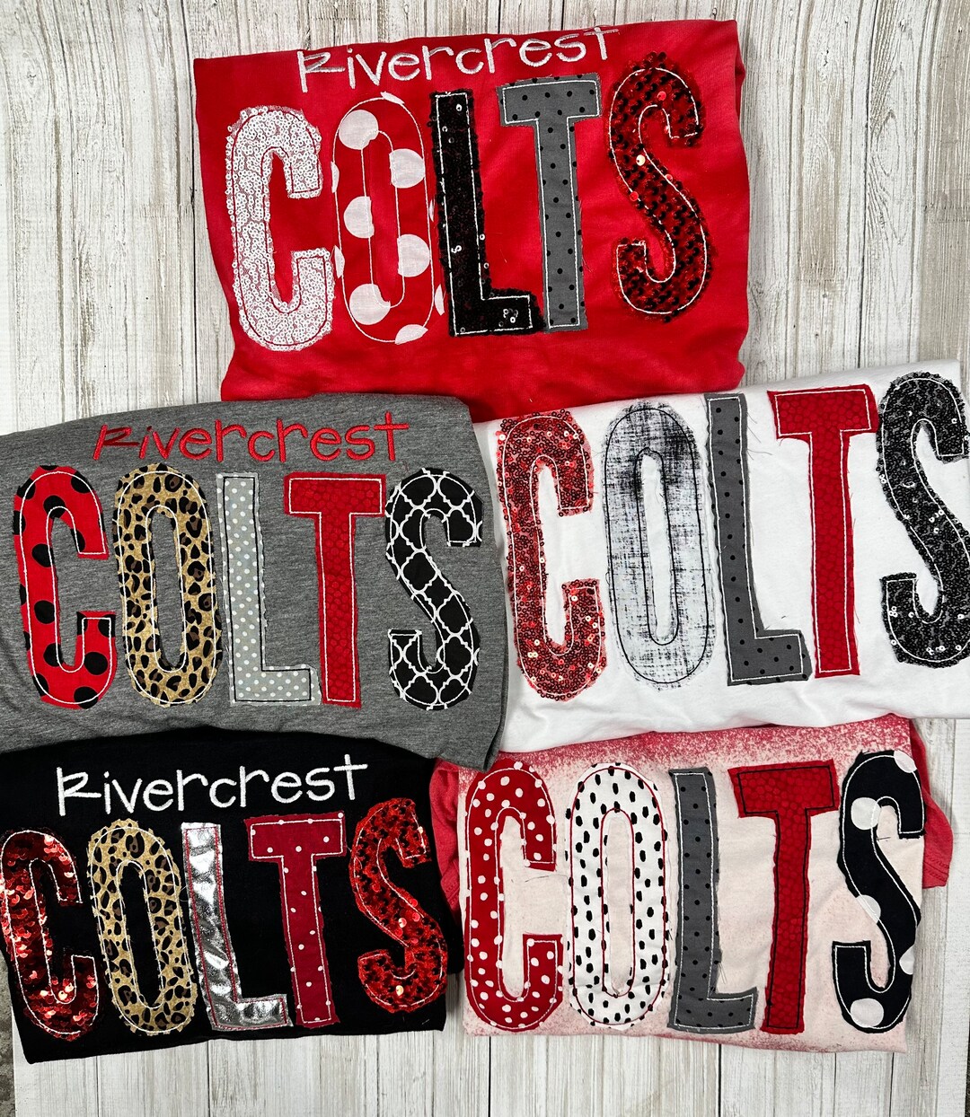 School Spirit Shirts, Applique Shirts, Embroidered Shirts - Etsy