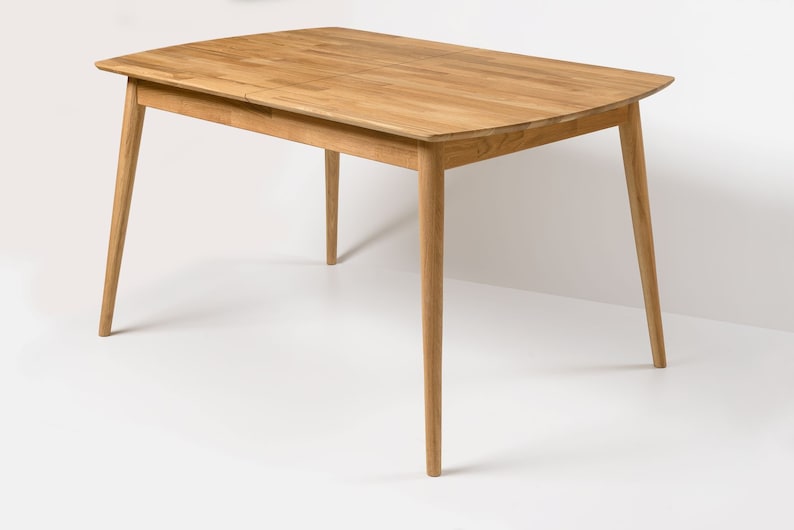 Table a manger extensible bois chêne massif, Esstisch ausziehbar massivholz, Mesa de comedor  extensible madera maciza diseno escandinavo