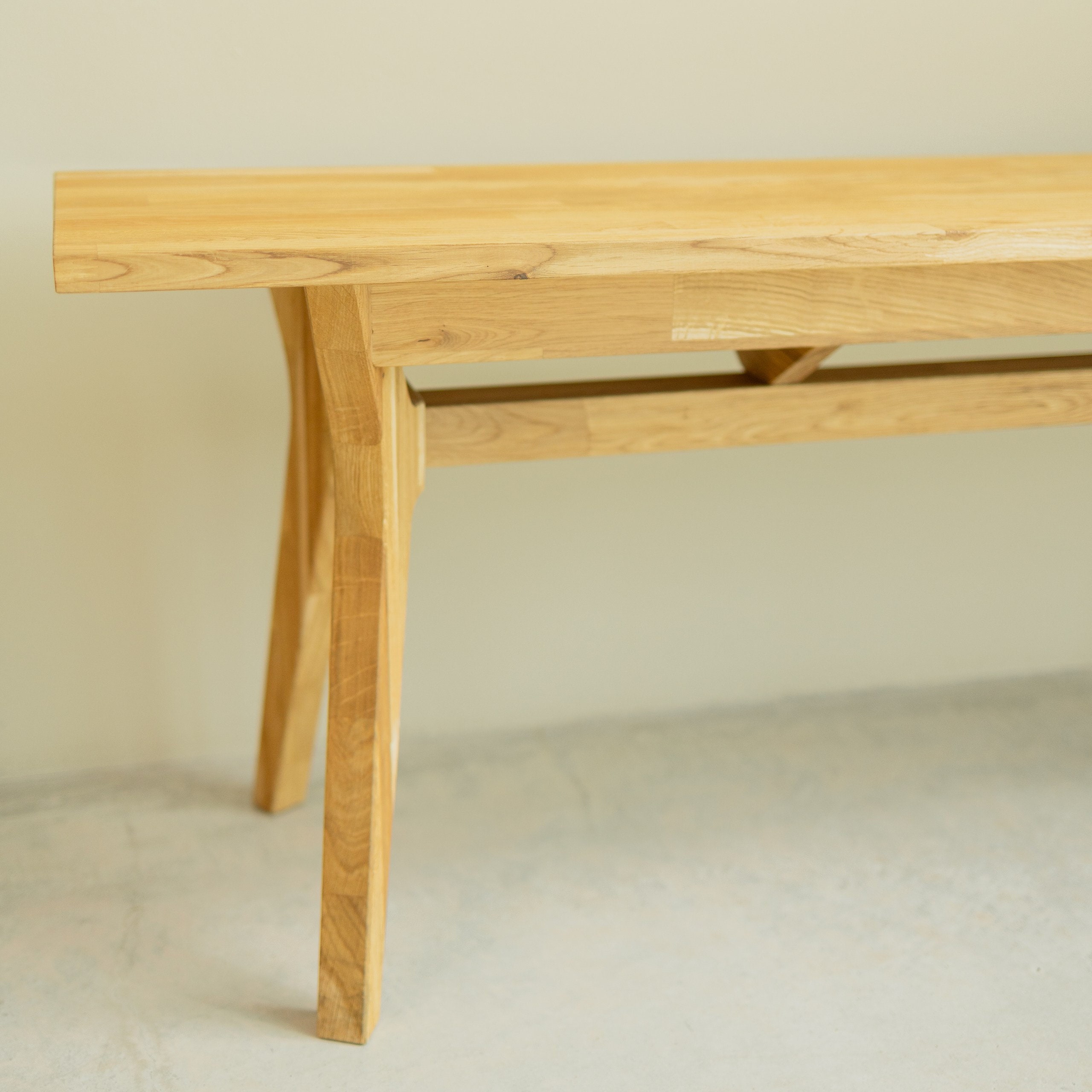 Banc En Chêne Du Milieu Du Siècle, Entrée Scandinave, Salon, Banc De ...