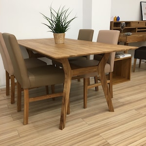 Table a manger extensible bois chêne massif, Ausziehbarer Tisch aus massivem Eichenholz, Mesa extensible de madera maciza roble escandinavo