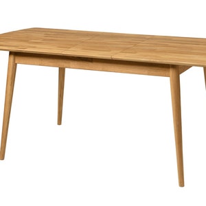 Table a manger extensible bois chêne massif, Esstisch ausziehbar massivholz, Mesa de comedor  extensible madera maciza diseno escandinavo