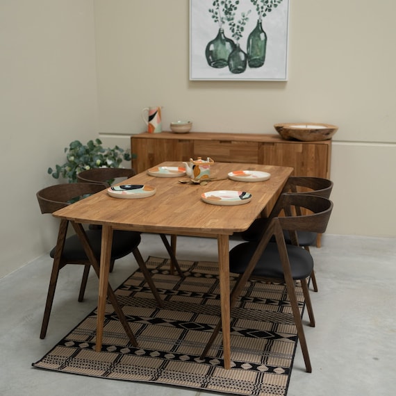 Table a manger extensible bois chêne massif, Esstisch ausziehbar massivholz, Mesa de comedor  extensible madera maciza diseno escandinavo