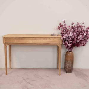 Konsole aus massivem Eichenholz, Eingangsmöbel, Konsole aus massivem Eichenholz, Consola de madera maciza roble